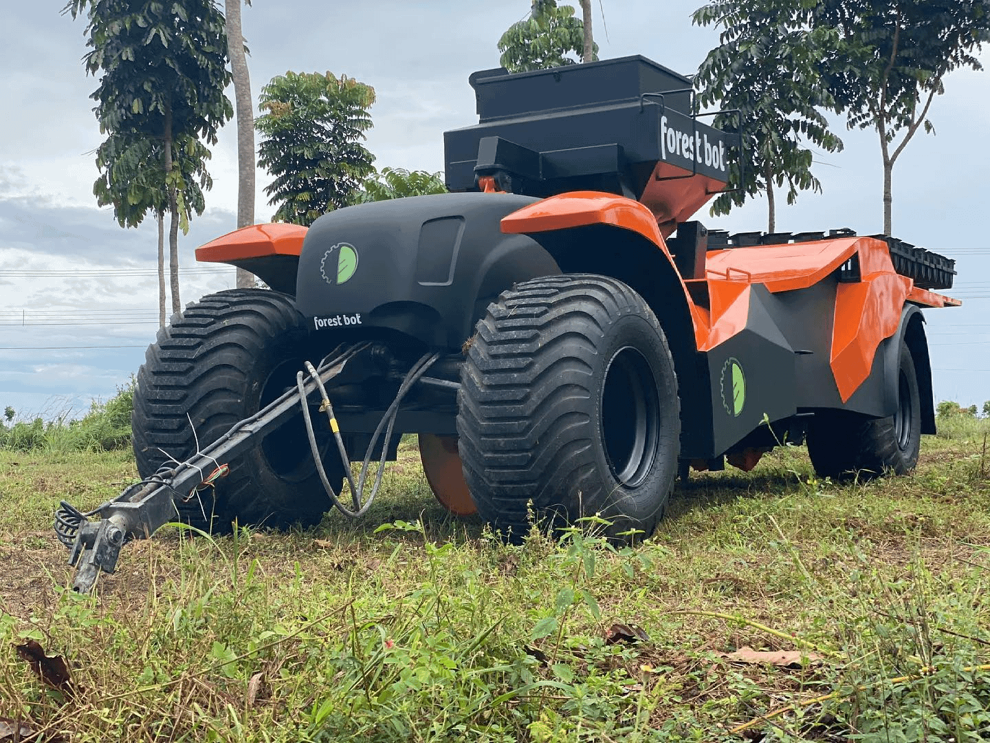 This tree planting machine integrates the planting system and the computer system with provision for carting seedlings. | Photo Courtesy